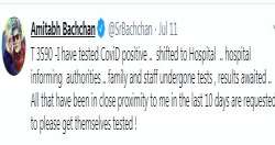 The Pandemic Coronavirus also affected the Bachcha The Pandemic Coronavirus also affected the Bachchan family. On July 11, 2020, Mr.Bachchan is tested positive for the Covid-19. He is admitted to Nanav
